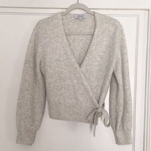 & Other Stories Heathered Wrap Sweater